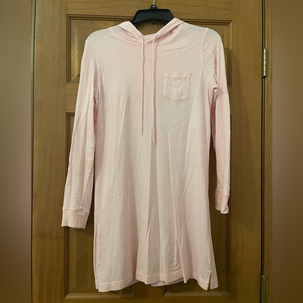 Women’s light pink VV t shirt dress size XXS